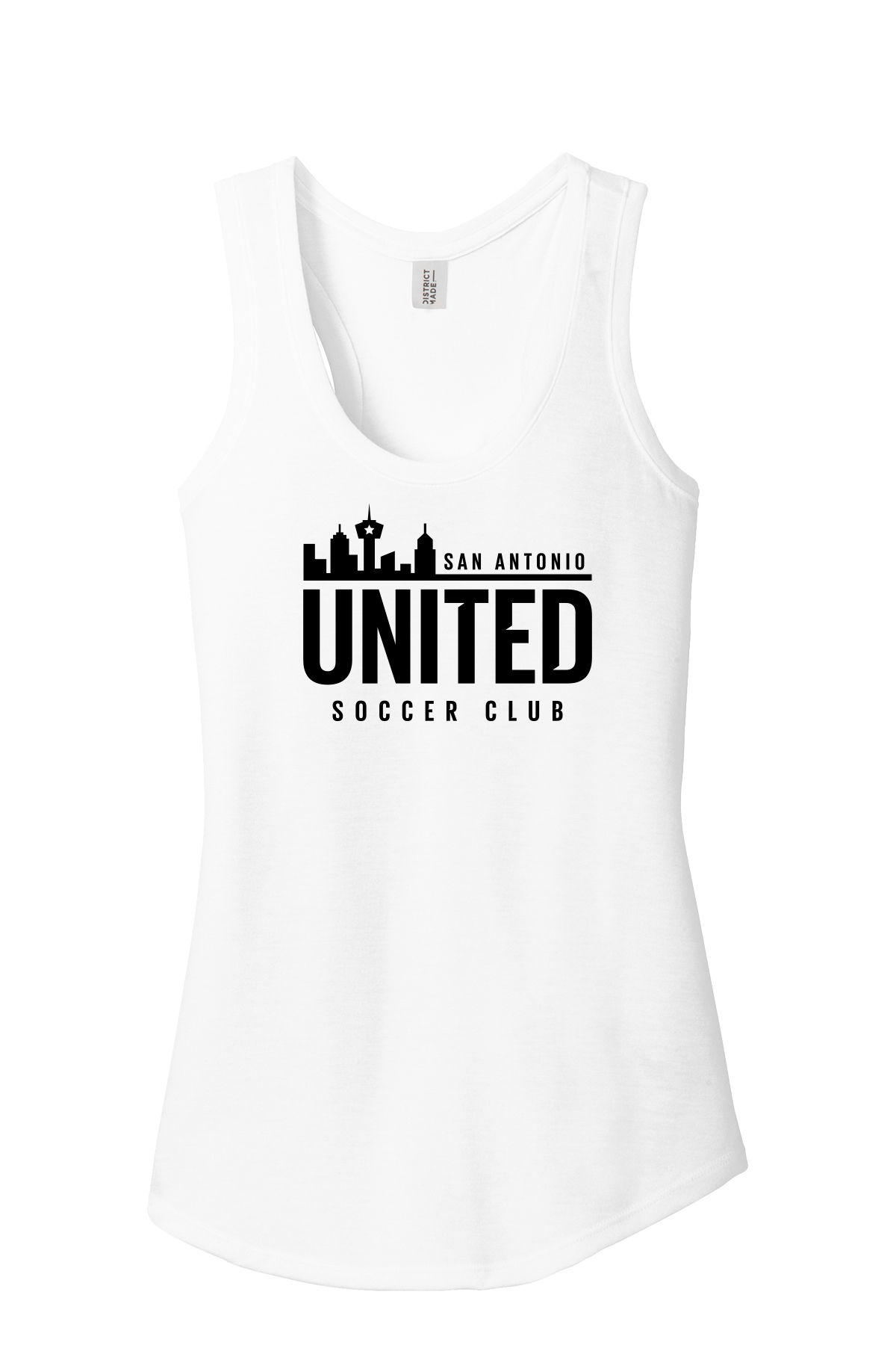 SA United 2025 Racerback Tank – White