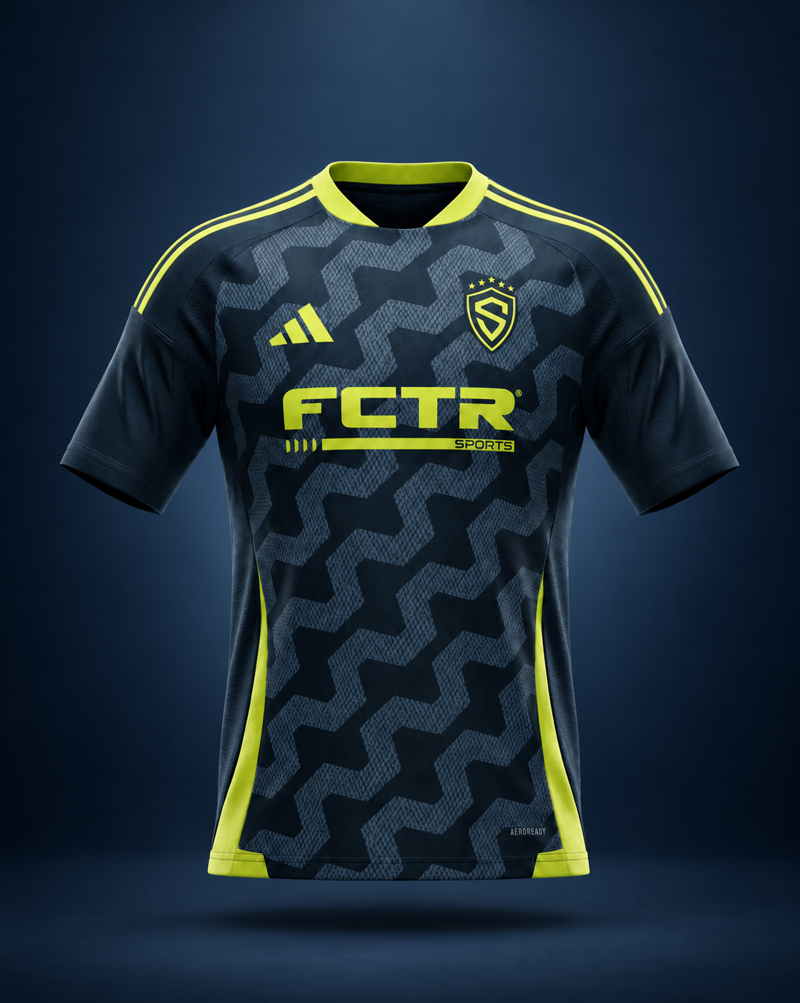 Sting miTiro26 Alternative Game Jersey - Navy/Neon Yellow