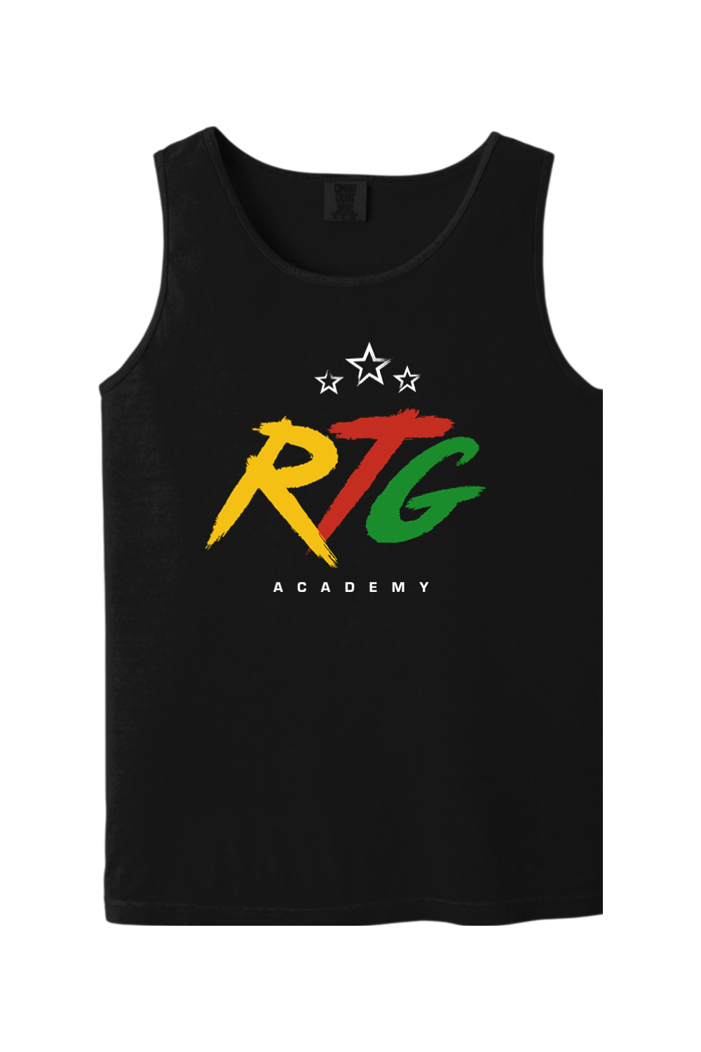 RTG Core | Unisex CC Tank – Black, front view