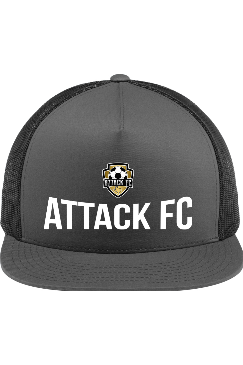 Attack FC | 5-Panel Classic Mesh Back Cap – front view