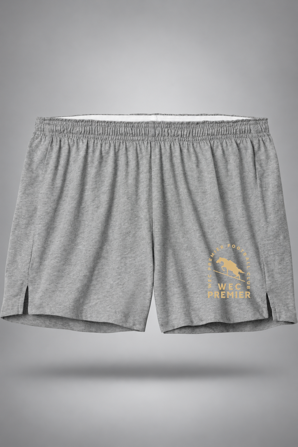 WEC Premier| Women's Wayfarer Shorts – Heather Gray, front view