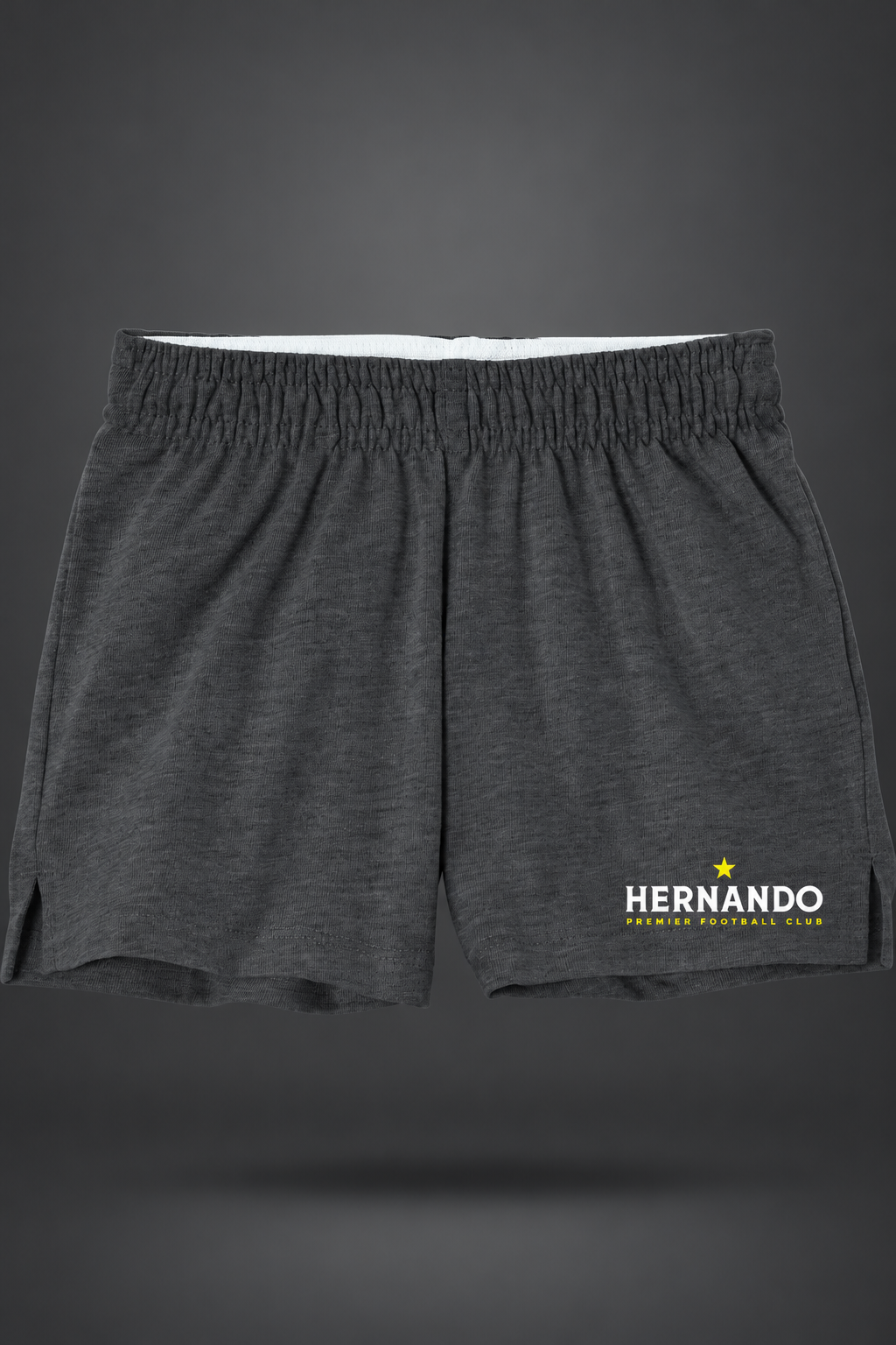 Hernando Premier | Women's Knit Squad Short – Dark Gray, front view