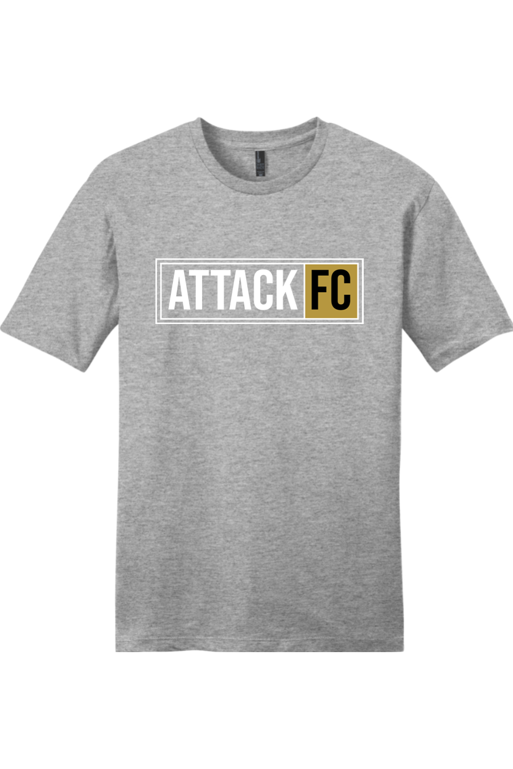 Attack FC | District T-Shirt – Heather Gray, front view