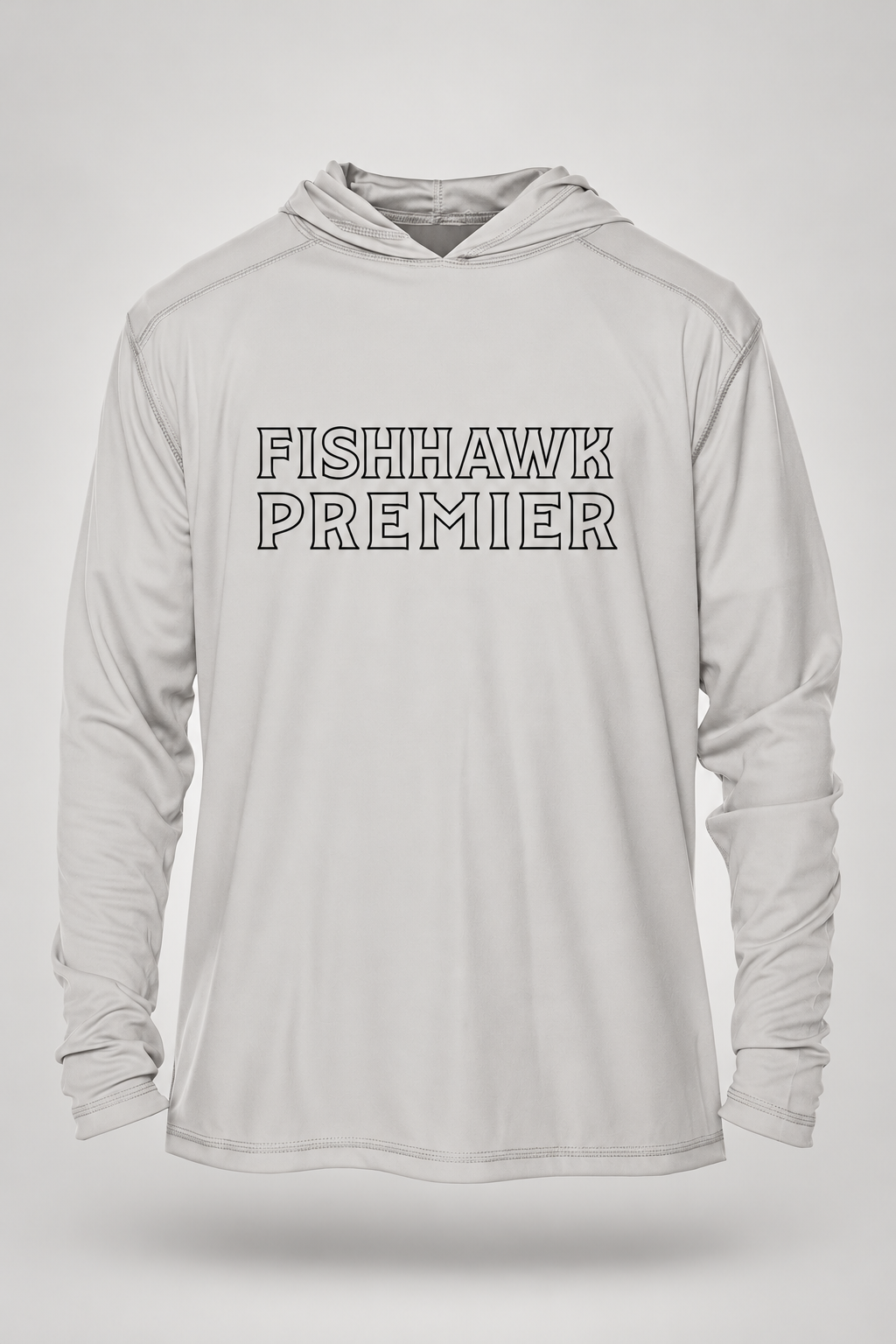 Fishhawk Premier| Youth Vapor LS – Gray, front view
