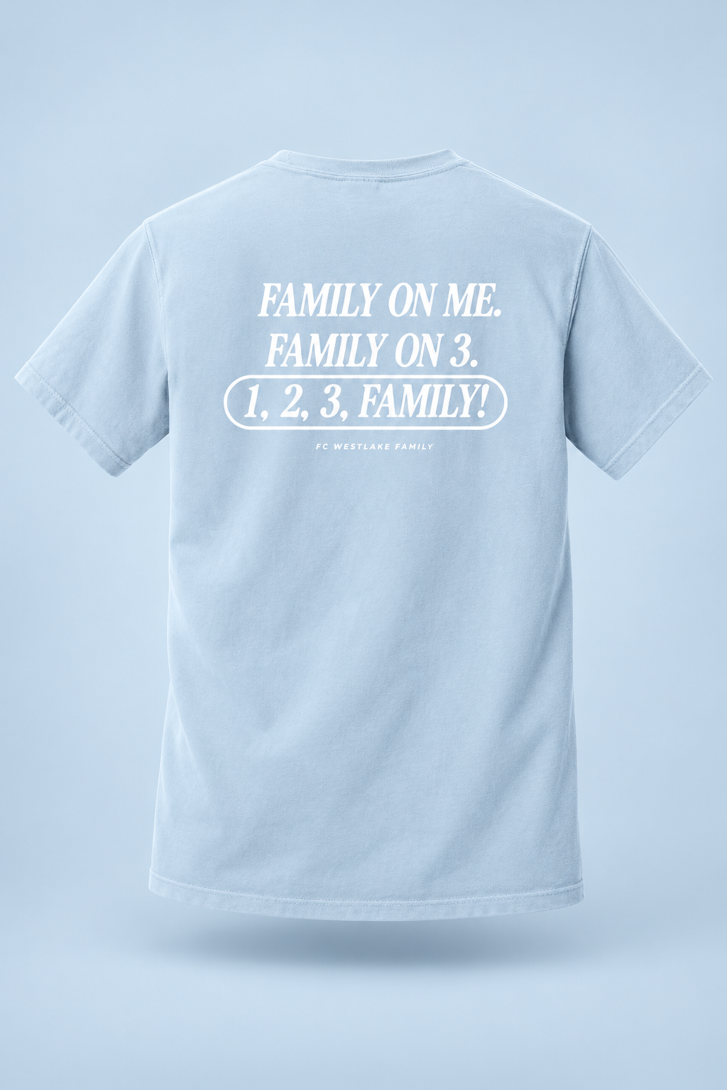 FCW ATX Event | Family Hydrangea Unisex Garment-Dyed Heavyweight T-Shirt – back view