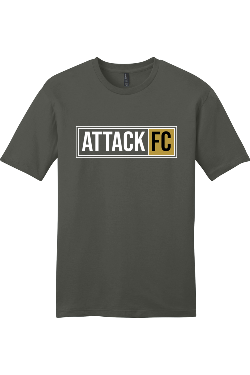 Attack FC | District T-Shirt – Gray, front view