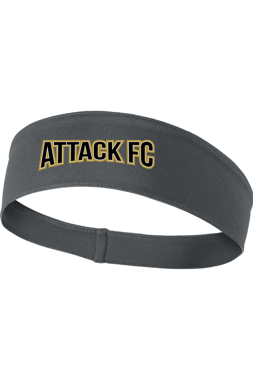 Attack FC | PosiCharge Competitor Headband – Gray, front view