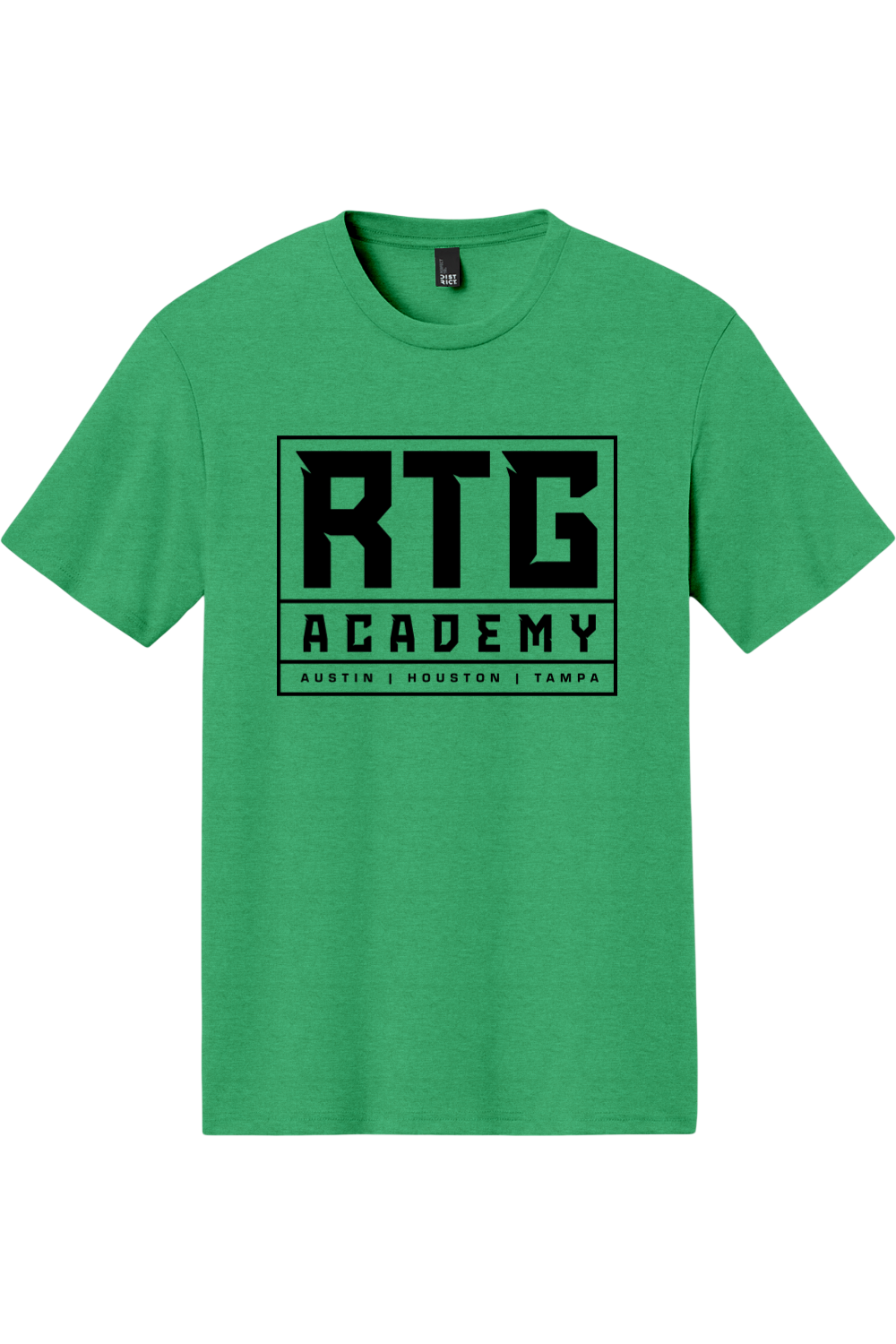 RTG Core | Academy Tri Tee – Green, front view