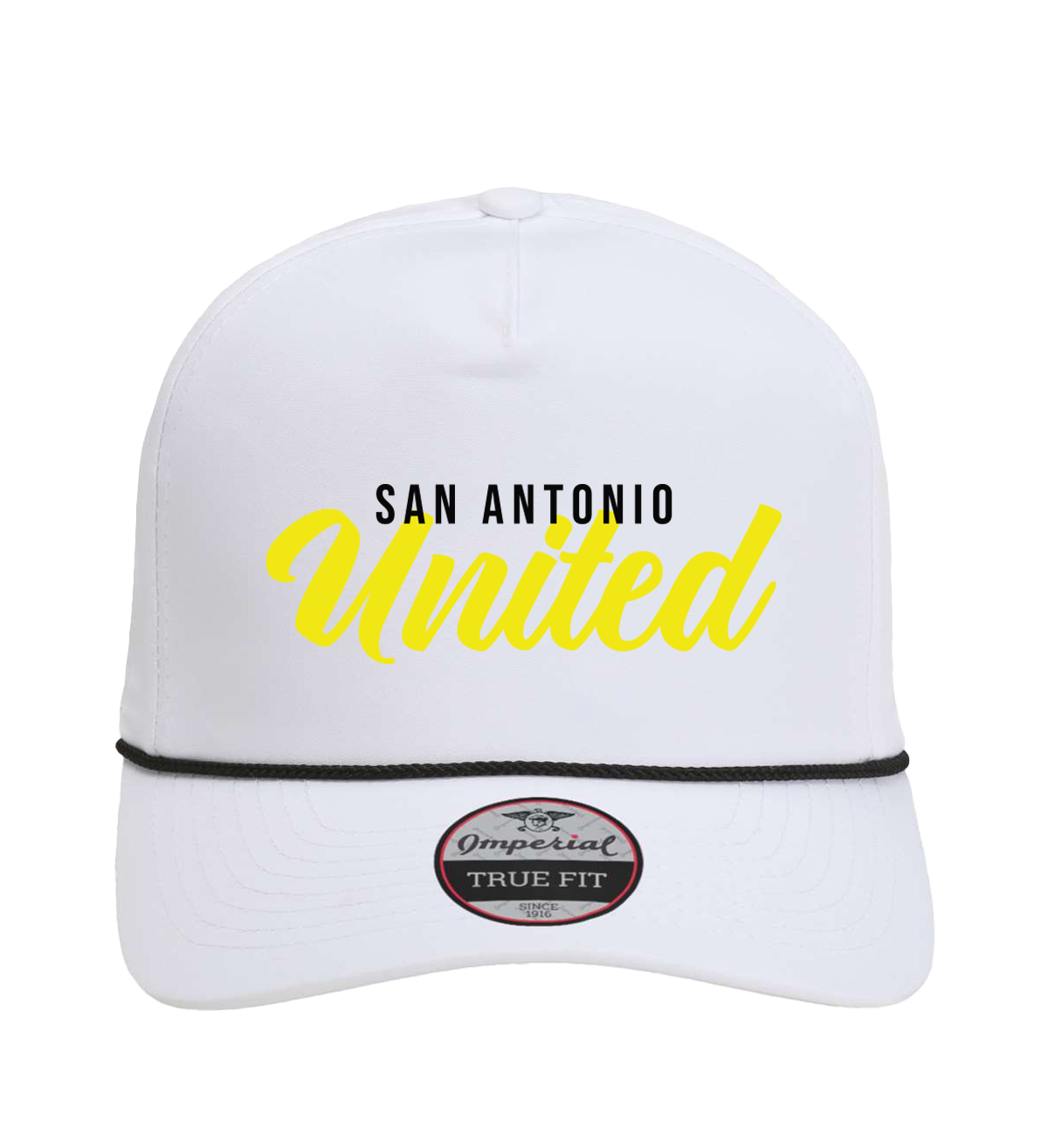 SA United Script Rope Hat – White