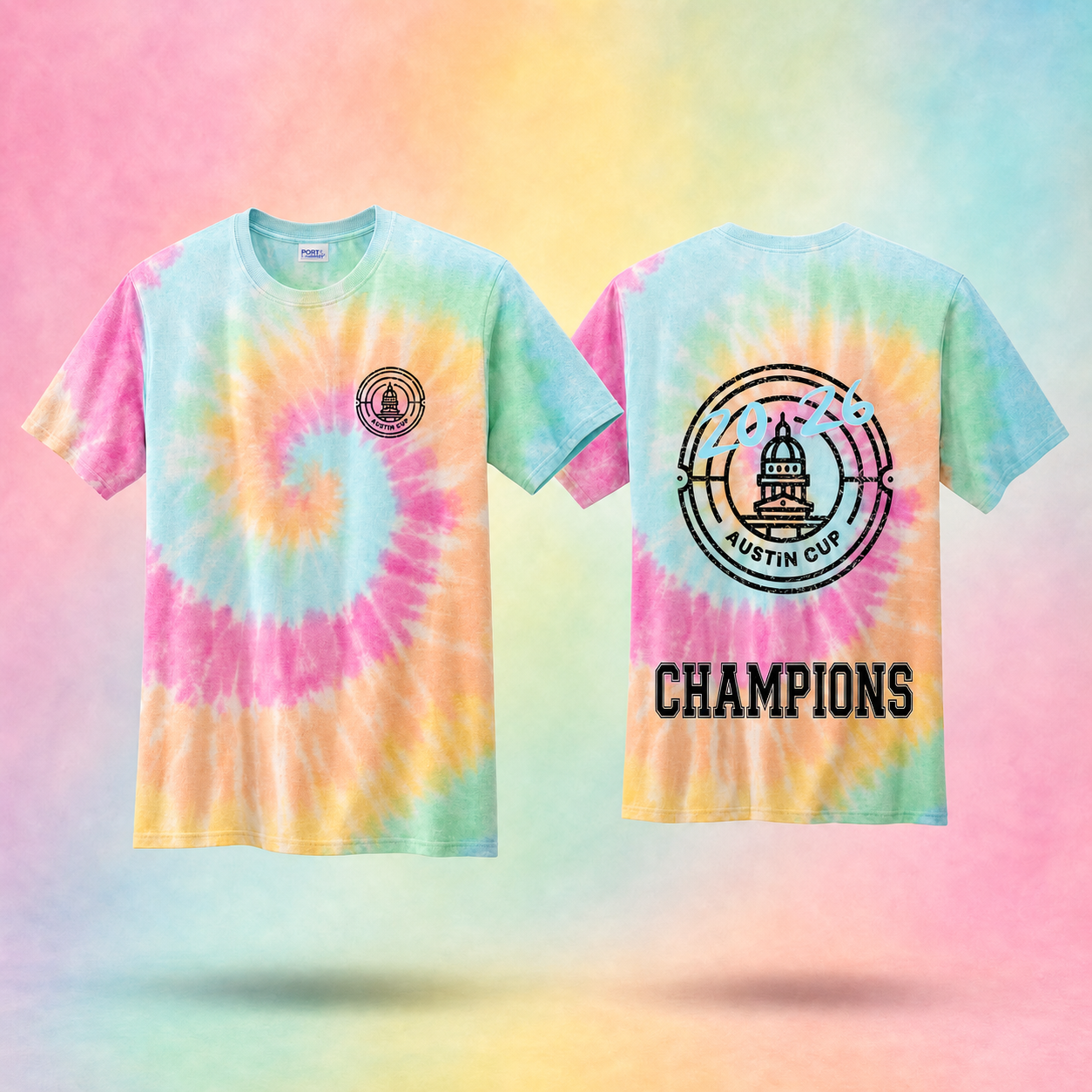Austin Cup '26 Tie-Dye Tee – alternate view 2