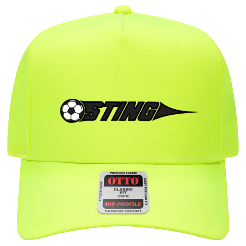 Sting Legacy Neon 5 Panel Cap | Hat | Neon Yellow