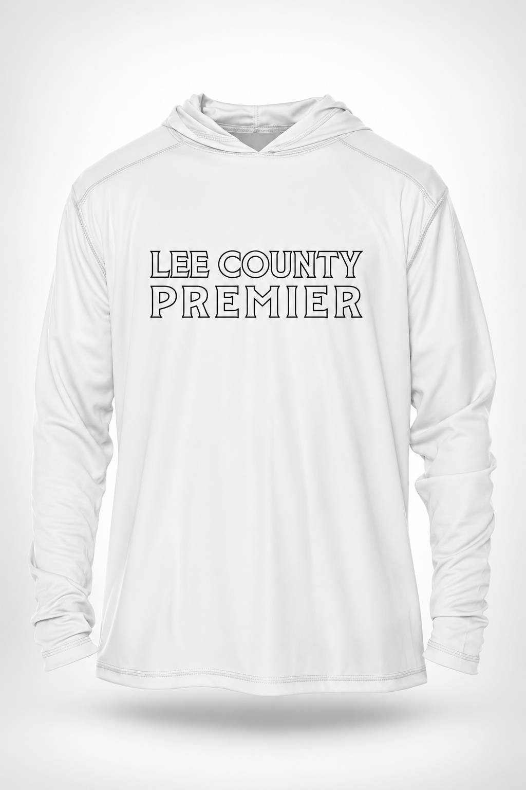 Lee County | Youth Vapor LS – White, front view