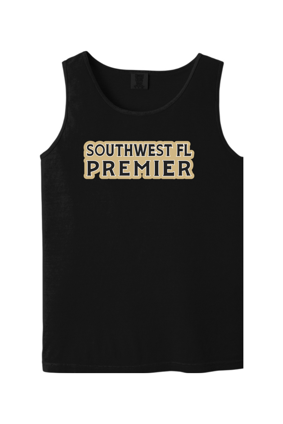 Southwest FL | Unisex CC Tank – Black, front view