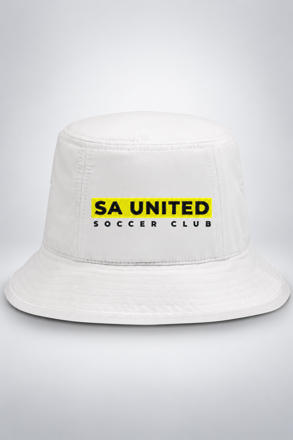 SAU Core | Summer Bucket Hat – White, front view