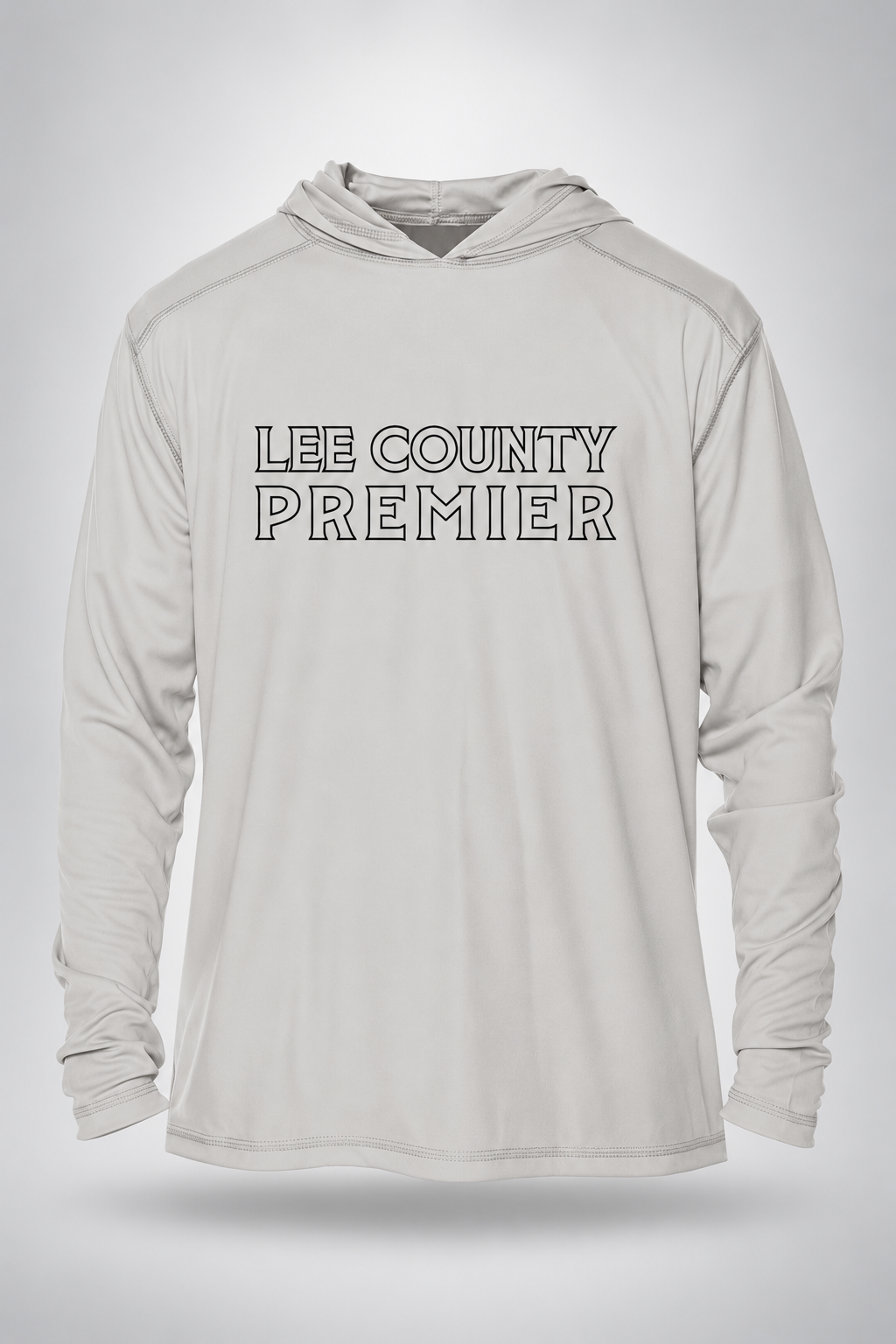 Lee County | Youth Vapor LS – Gray, front view
