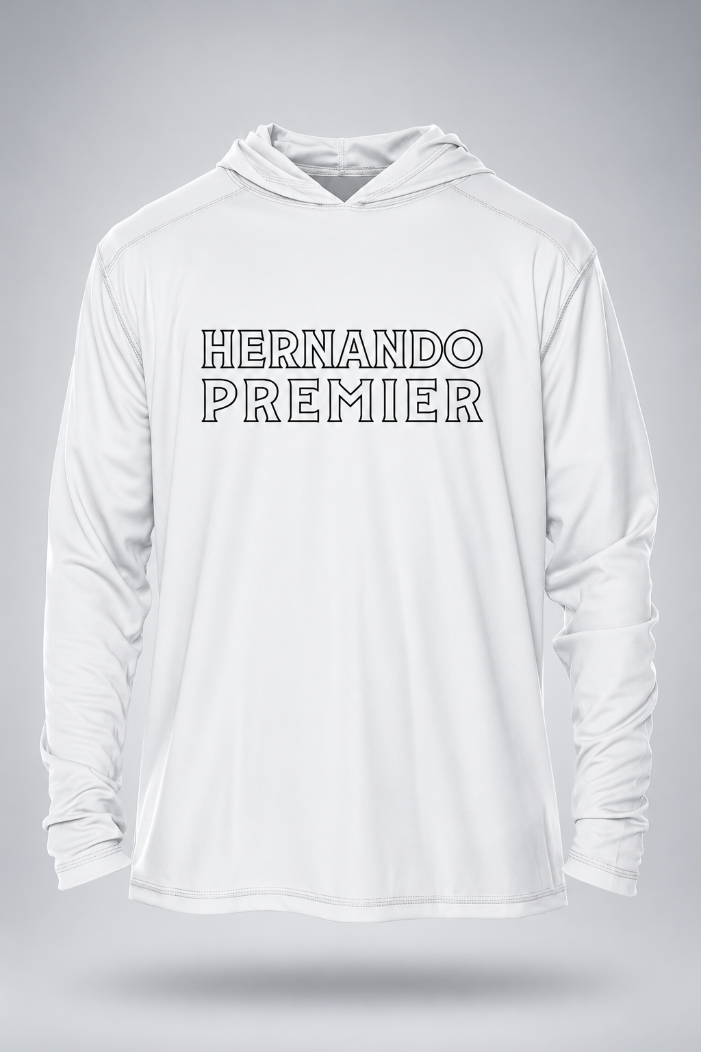 Hernando Premier| Youth Vapor LS – White, front view
