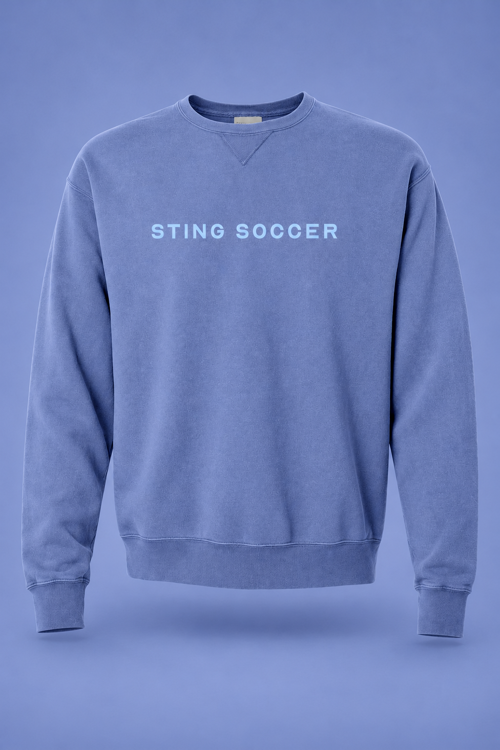 Sting Soccer CORE | ComfortWash Crewneck Sweatshirt – front view